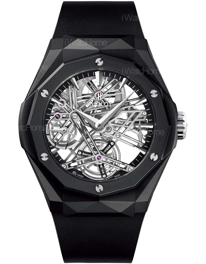 經典融合Orlinski魔力黑陶瓷陀飛輪腕錶